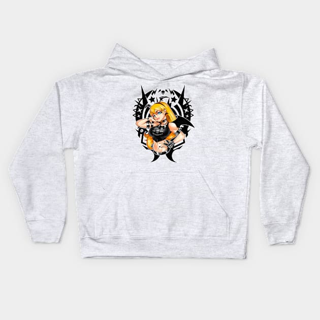 Vampy Blondie Kids Hoodie by maxgunner44